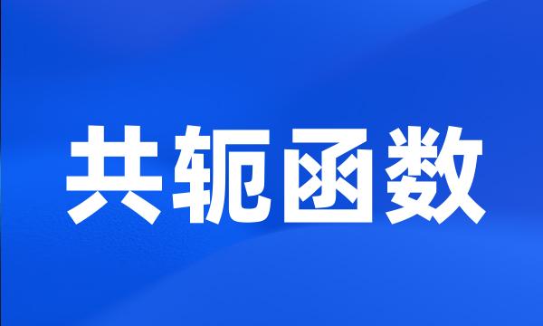 共轭函数