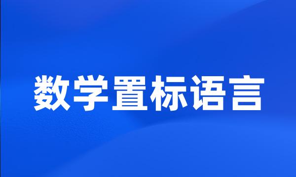 数学置标语言