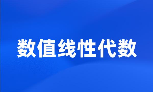 数值线性代数