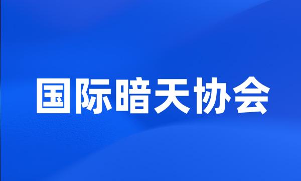 国际暗天协会