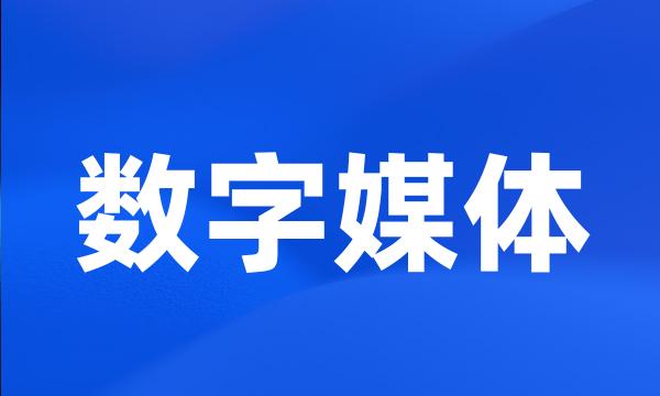 数字媒体