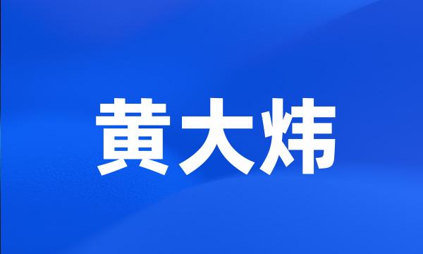 黄大炜