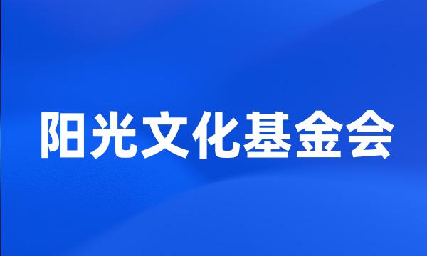 阳光文化基金会