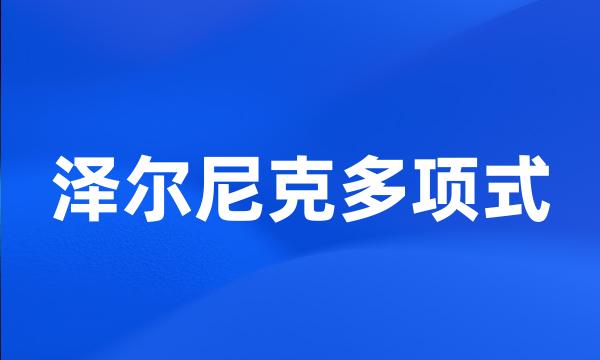 泽尔尼克多项式