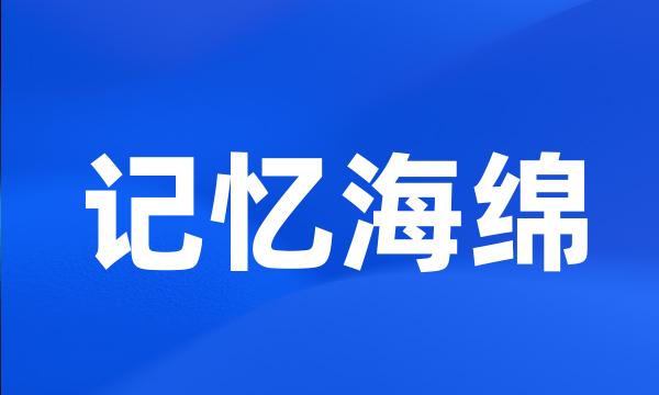 记忆海绵