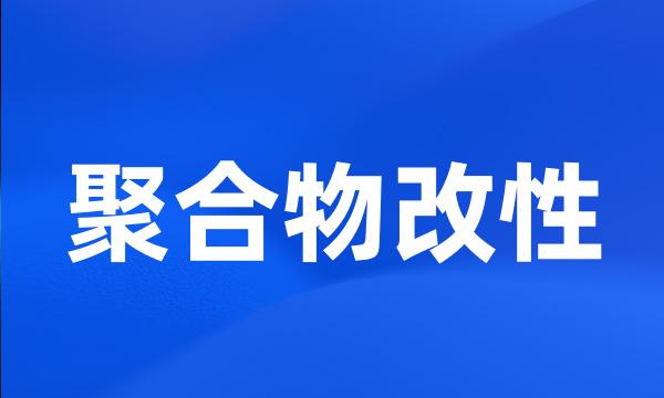 聚合物改性