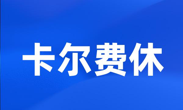 卡尔费休