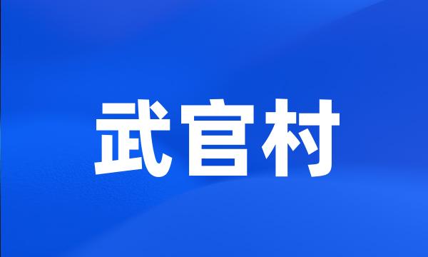 武官村