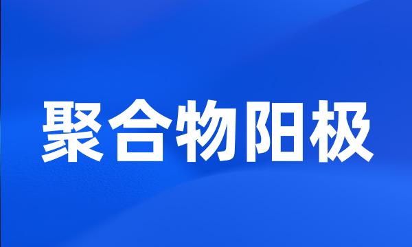 聚合物阳极