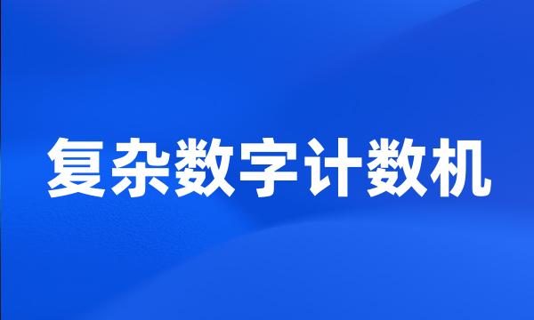 复杂数字计数机