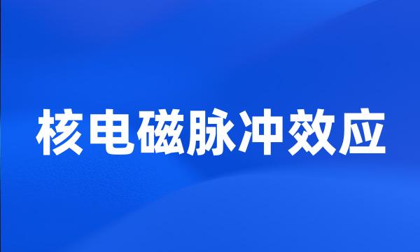 核电磁脉冲效应