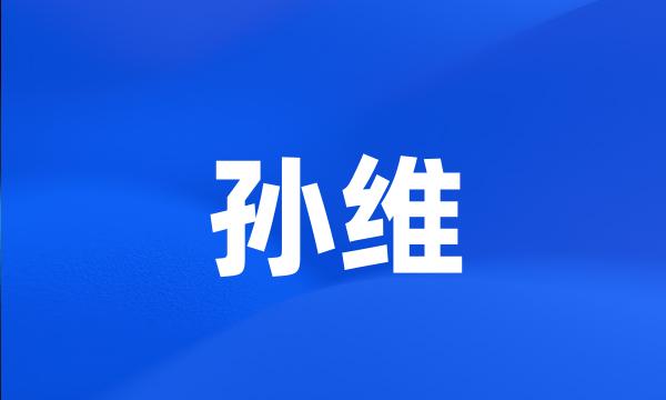 孙维