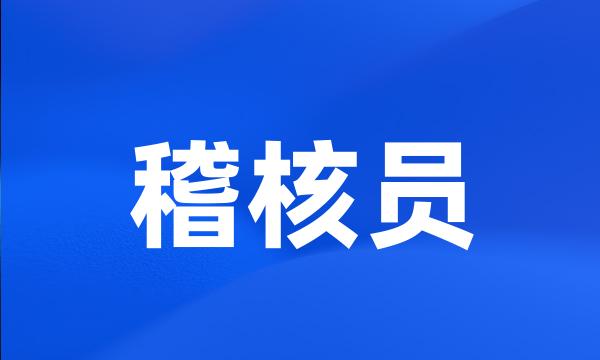 稽核员