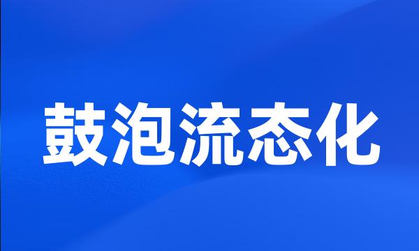 鼓泡流态化