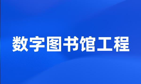 数字图书馆工程