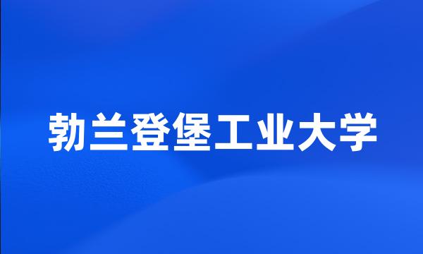 勃兰登堡工业大学