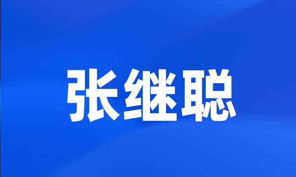 张继聪