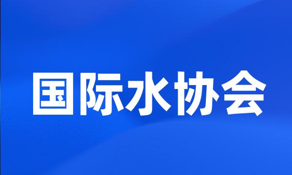 国际水协会