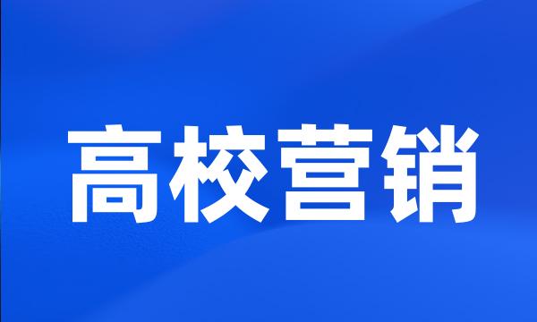 高校营销