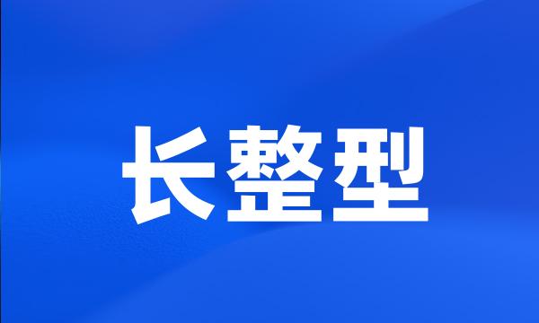 长整型