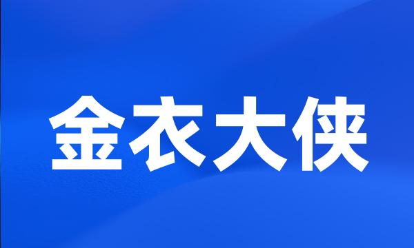 金衣大侠