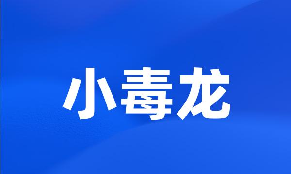 小毒龙