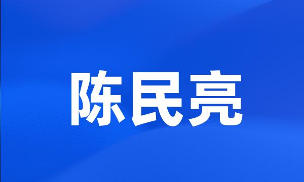 陈民亮