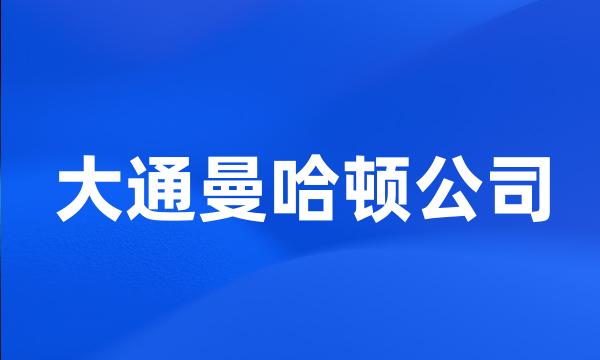 大通曼哈顿公司