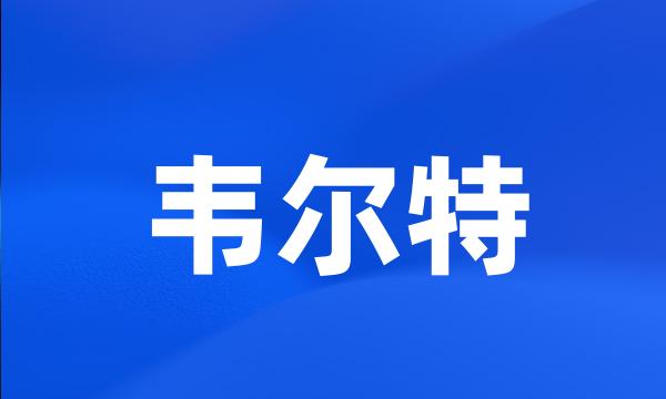 韦尔特