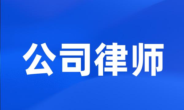 公司律师