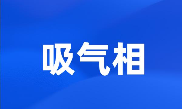 吸气相