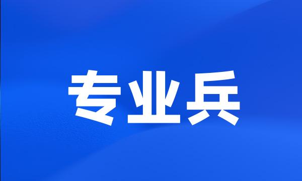 专业兵