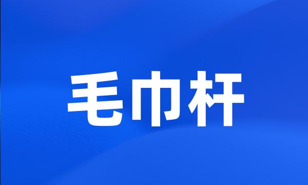 毛巾杆