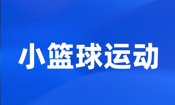 小篮球运动