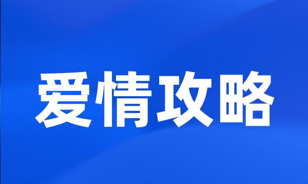 爱情攻略