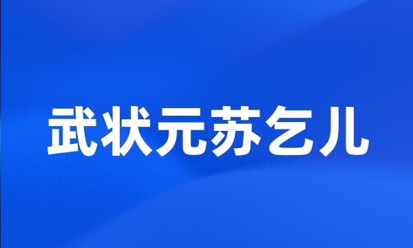 武状元苏乞儿