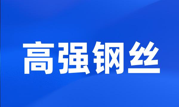 高强钢丝