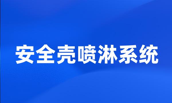 安全壳喷淋系统