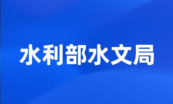 水利部水文局