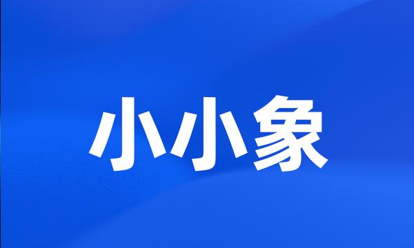 小小象