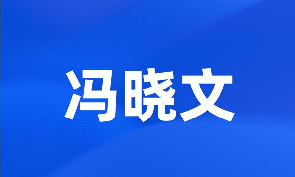 冯晓文