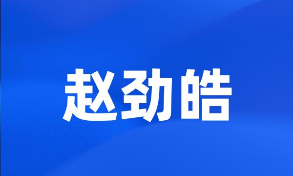 赵劲皓