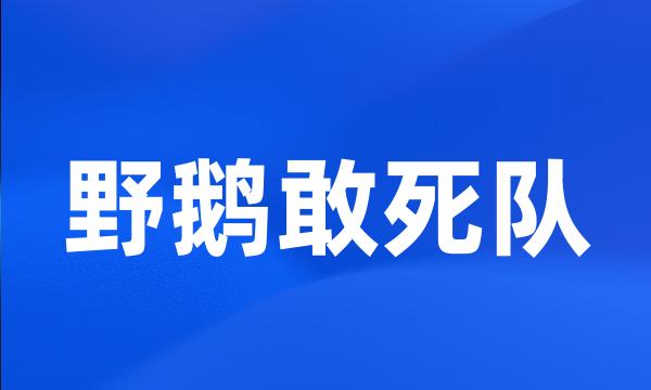 野鹅敢死队