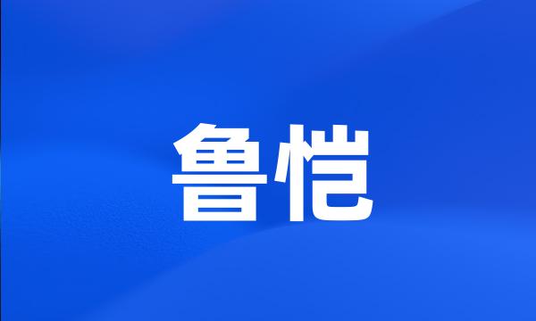 鲁恺