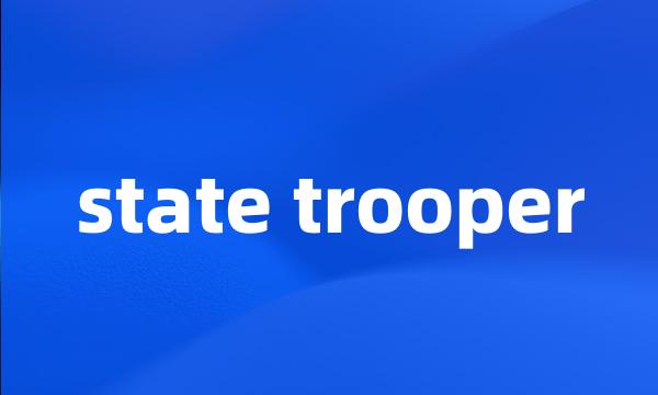 state trooper