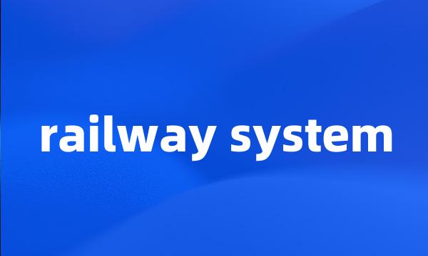 railway system