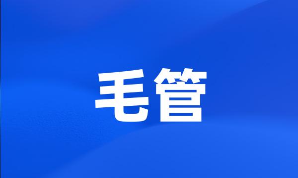 毛管