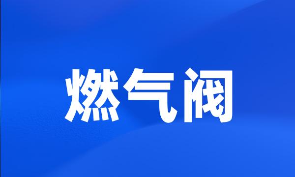 燃气阀