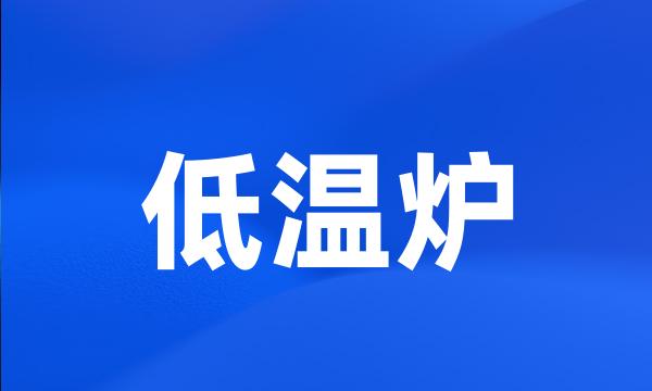 低温炉