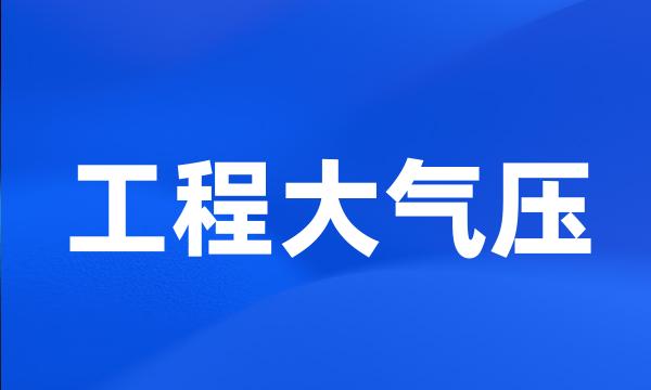 工程大气压